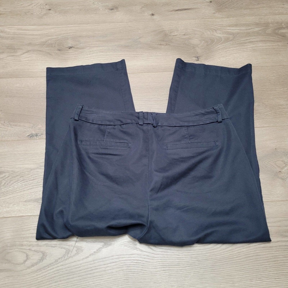 Dockers Pants Womens 8 Blue Cropped Classiccore Normcore Casual Stretch Work